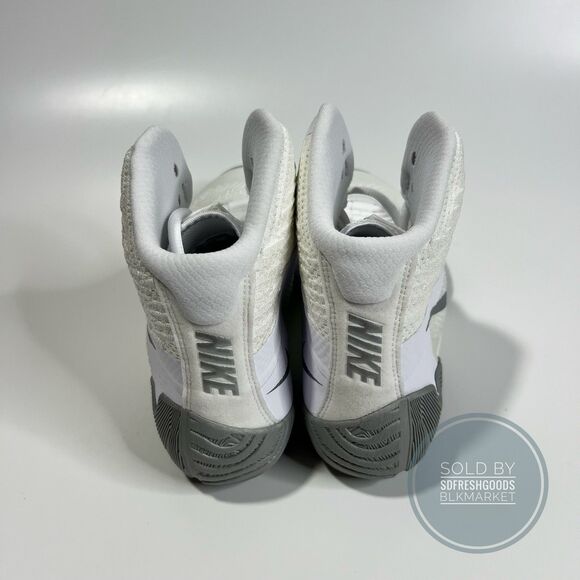 Nike Tawa Flyknit Wrestling Shoes White/Silver CI2952-100 Size 10 main image 6